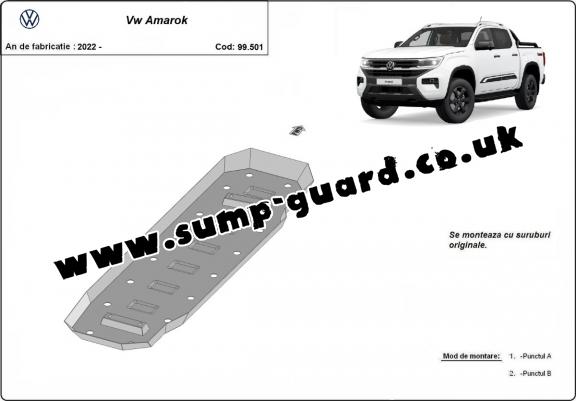 Steel fuel tank guard  for Volkswagen Amarok