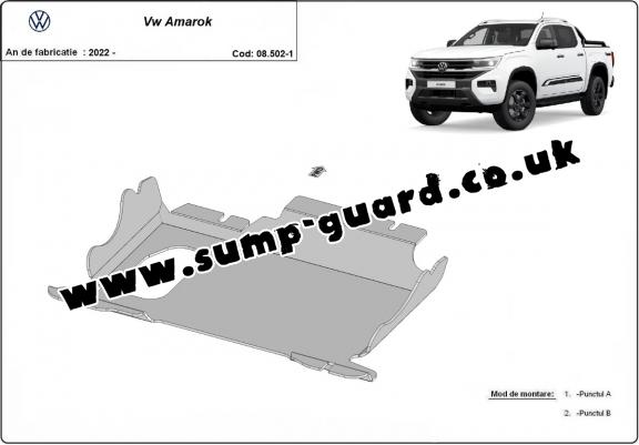 Steel sump guard for Volkswagen Amarok