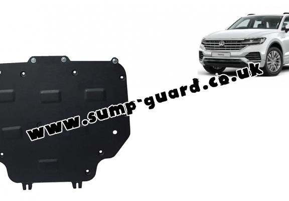 Steel gearbox guard for VW Touareg