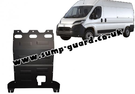 Steel sump guard for Toyota Proace Max