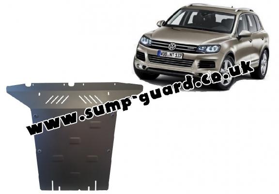 Steel sump guard for VW Touareg