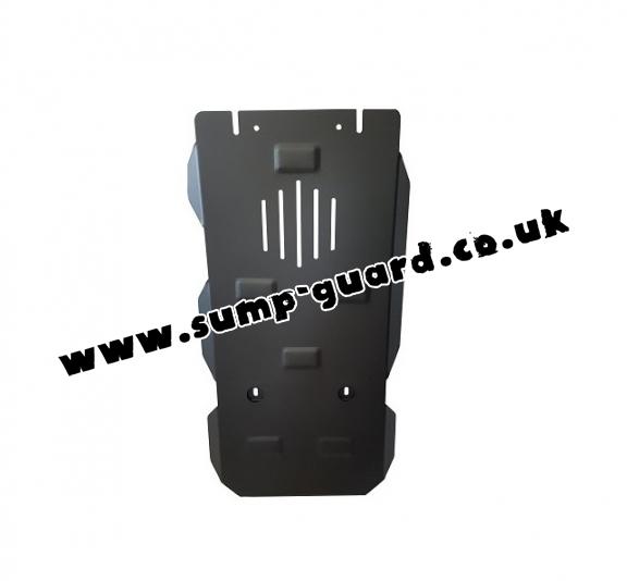 Steel manual and automatic gearbox guard for VW Touareg 7L