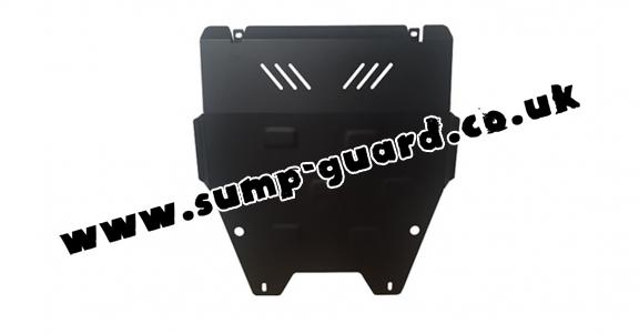 Steel sump guard for Honda Jazz