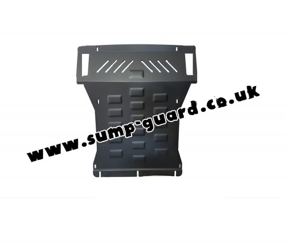 Steel sump guard for the protection of the engine and the radiator for Mitsubishi Shogun 4 (V80, V90)