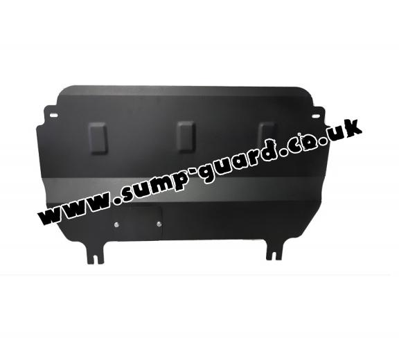 Steel sump guard for Peugeot 208