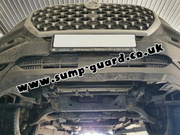 Steel sump guard for SsangYong Rexton