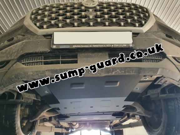 Steel sump guard for SsangYong Rexton