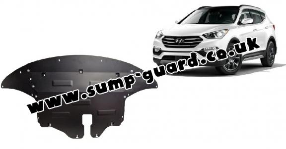 Steel sump guard for Hyundai Santa Fe