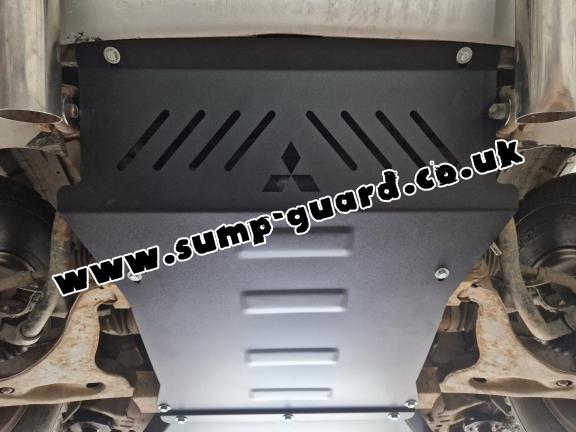 Steel sump guard for the protection of the engine and the radiator for Mitsubishi Shogun 3 (V60, V70) Vers. 2.0