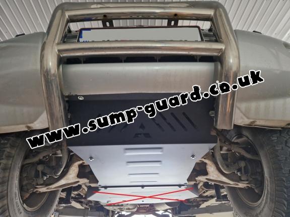 Steel sump guard for the protection of the engine and the radiator for Mitsubishi Shogun 3 (V60, V70) Vers. 2.0