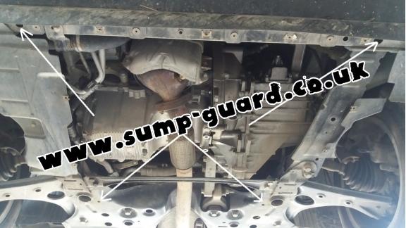 Steel sump guard for Vauxhall Combo