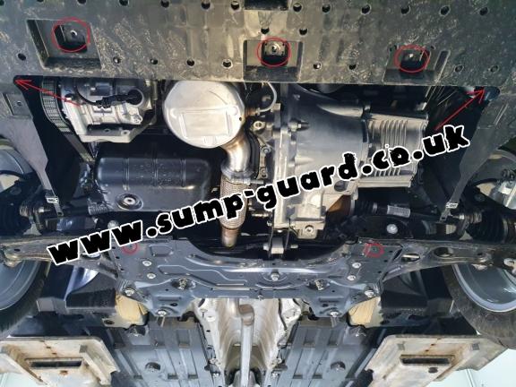 Steel sump guard for Citroen C4