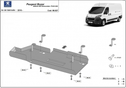 Steel AdBlue tank guard for Peugeot Boxer