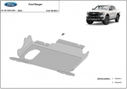 Steel sump guard for Ford Ranger