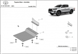 Steel DPF sensor guard  for Toyota Hilux