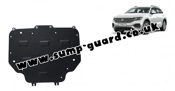 Steel gearbox guard for VW Touareg