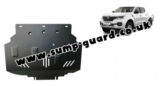 Steel sump guard for Renault Alaskan