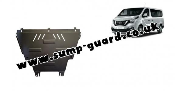 Steel sump guard for Nissan NV300