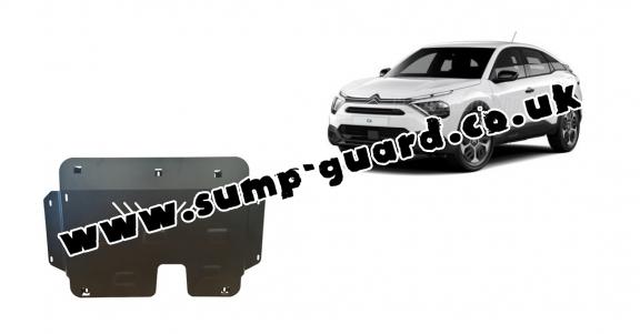 Steel sump guard for Citroen C4