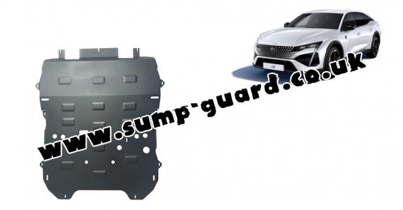 Steel sump guard for Peugeot 408