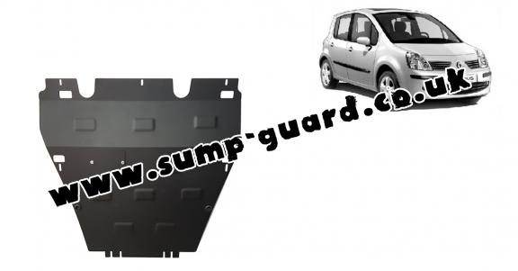 Steel sump guard for Renault Modus