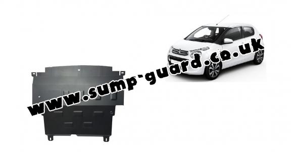 Steel sump guard for Citroen C1