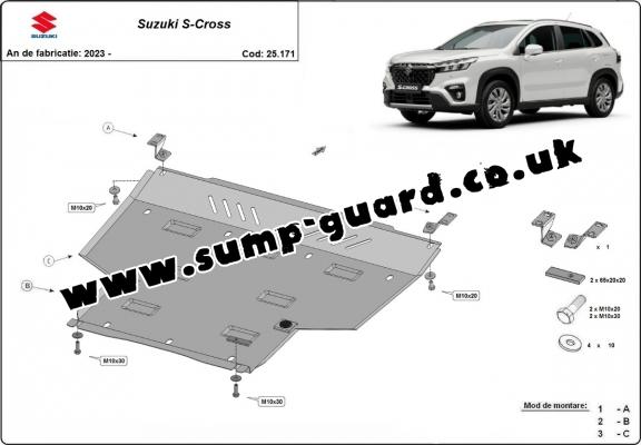 Aluminum sump guard for Suzuki S-Cross