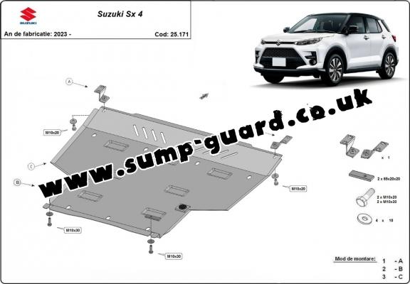 Aluminum sump guard for Suzuki SX4 