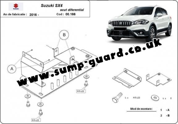 Aluminum diferential guard for Suzuki SX4