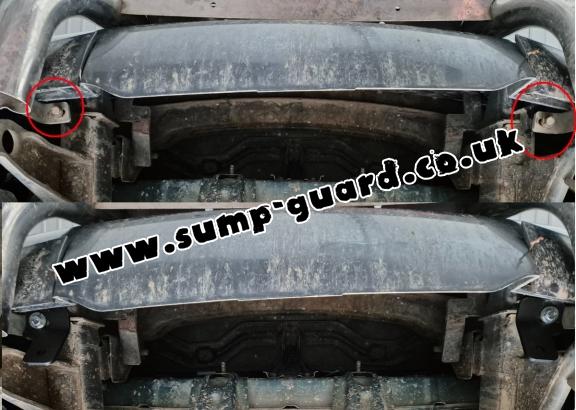 Steel sump guard for Hyundai Terracan