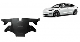 Rear electric motor guard for Tesla Model 3 AWD