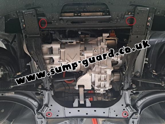 Steel sump guard for Dacia Spring