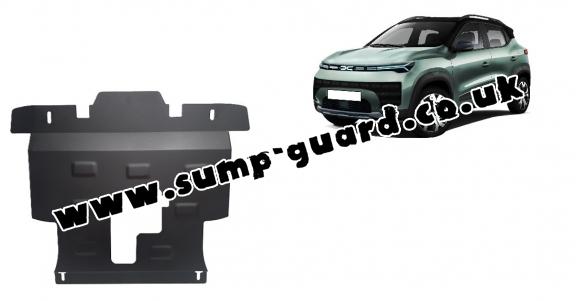 Steel sump guard for Dacia Spring