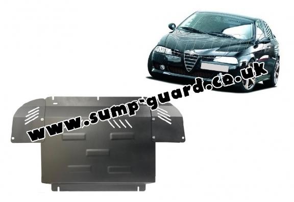 Steel sump guard for Alfa Romeo 156