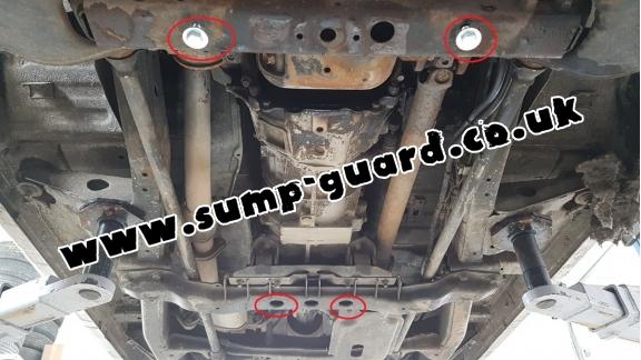 Steel gearbox and differential guard for Nissan Pathfinder