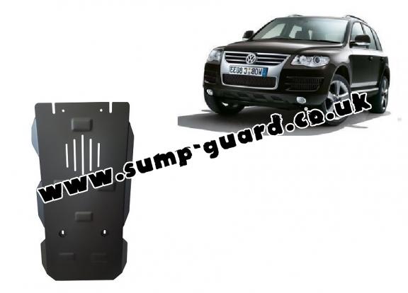 Steel manual and automatic gearbox guard for VW Touareg 7L