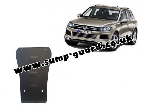 Steel gearbox guard for VW Touareg