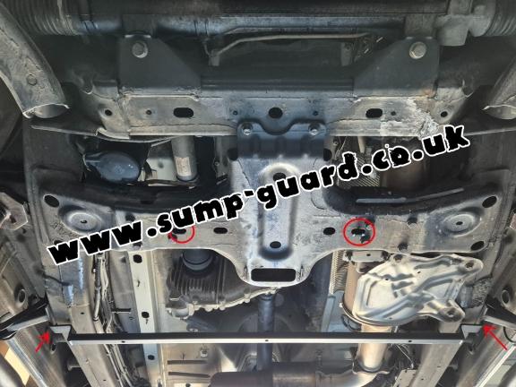 Steel gearbox and differential guard for Volkswagen Amarok -  V6 automat