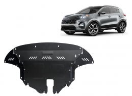 Steel sump guard for Kia Sportage