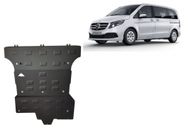 Steel sump guard for Mercedes V-Class W447, 2.2 D, 4x4