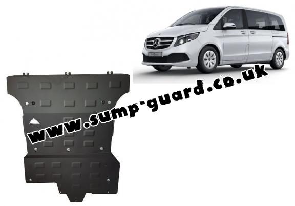 Steel sump guard for Mercedes V-Class W447, 2.2 D, 4x4