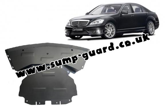 Steel sump guard for Mercedes S-Classe W221 - 4x2