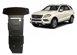 Steel sump guard for Mercedes ML W164