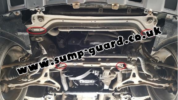 Steel sump guard for Mercedes ML W164