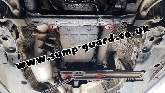 Steel sump guard for Mercedes ML W164