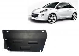 Steel sump guard for Vauxhall Adam