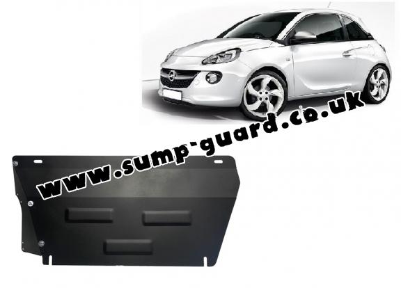 Steel sump guard for Vauxhall Adam