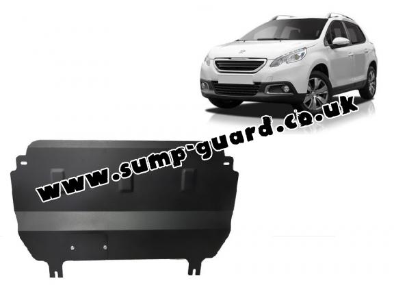 Steel sump guard for Peugeot 2008