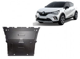 Steel sump guard for Renault Captur