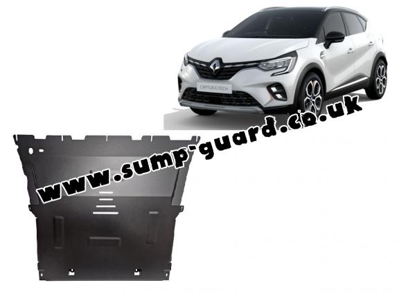 Steel sump guard for Renault Captur